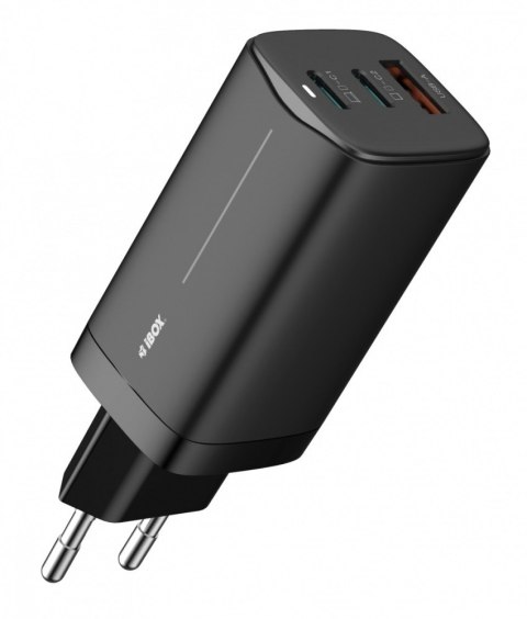 Ładowarka sieciowa ILUC65B czarna GaN 65W USB -C Ładowarka sieciowa ILUC65B czarna GaN 65W USB -C
