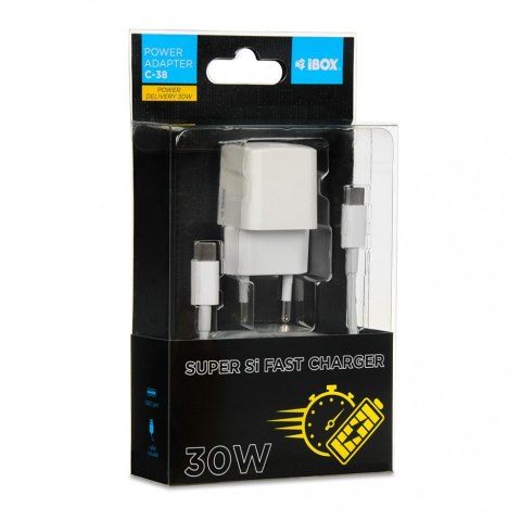 Ładowarka sieciowa ILUC65B czarna GaN 65W USB -C Ładowarka sieciowa ILUC65B czarna GaN 65W USB -C