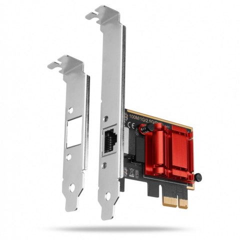 PCEE-G25 Karta sieciowa PCIe 1 x 2.5 Gigabit Ethernet port RJ-45 Realtek, PXE, SP & LP PCEE-G25 Karta sieciowa PCIe 1 x 2.5 Gigabit Ethernet port RJ-45 Realtek, PXE, SP & LP