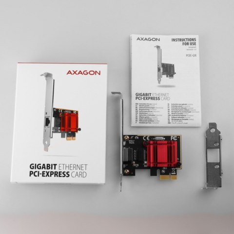 PCEE-GIX Karta sieciowa PCIe 1x Gigabit Ethernet port (RJ-45), Intel i210AT, PXE, SP & LP PCEE-GIX Karta sieciowa PCIe 1x Gigabit Ethernet port (RJ-45), Intel i210AT, PXE, SP & LP