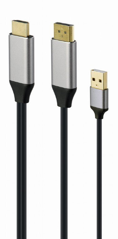 Adapter HDMI do DP 4K M 60Hz USB-A powered Adapter HDMI do DP 4K M 60Hz USB-A powered