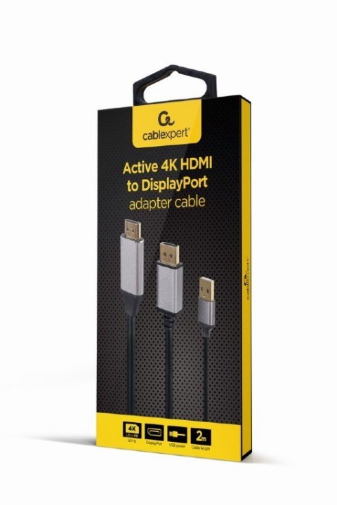 Adapter HDMI do DP 4K M 60Hz USB-A powered Adapter HDMI do DP 4K M 60Hz USB-A powered