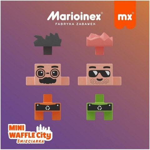 Klocki Waffle mini - Śmieciarka 148 elementów Klocki Waffle mini - Śmieciarka 148 elementów