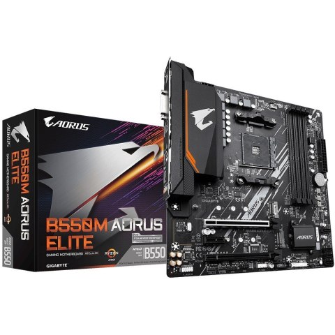 Płyta główna B550M AORUS ELITE AM4 4DDR4 2HDMI/DVI-D mATX Płyta główna B550M AORUS ELITE AM4 4DDR4 2HDMI/DVI-D mATX