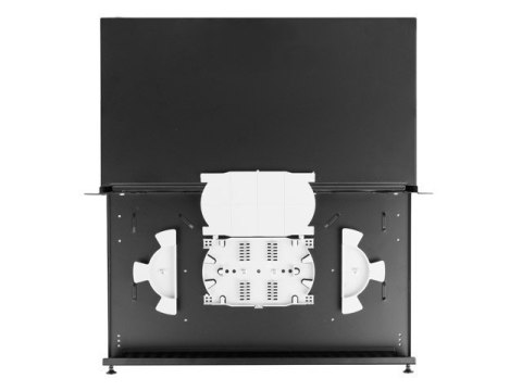Przełącznica światłowodowa 12XSC duplex/12XLC QUAD rack 19 1U czarna + akcesoria Przełącznica światłowodowa 12XSC duplex/12XLC QUAD rack 19 1U czarna + akcesoria