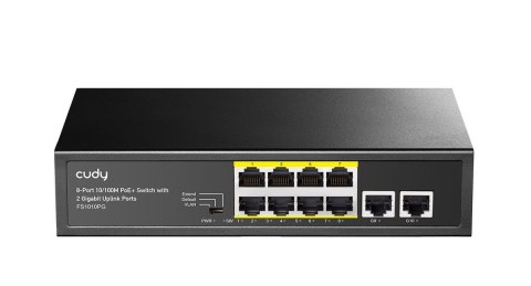 Przełącznik FS1010PG 8xFE PoE+ 120W 2xGigabit Uplink Przełącznik FS1010PG 8xFE PoE+ 120W 2xGigabit Uplink