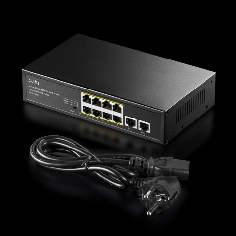 Przełącznik FS1010PG 8xFE PoE+ 120W 2xGigabit Uplink Przełącznik FS1010PG 8xFE PoE+ 120W 2xGigabit Uplink