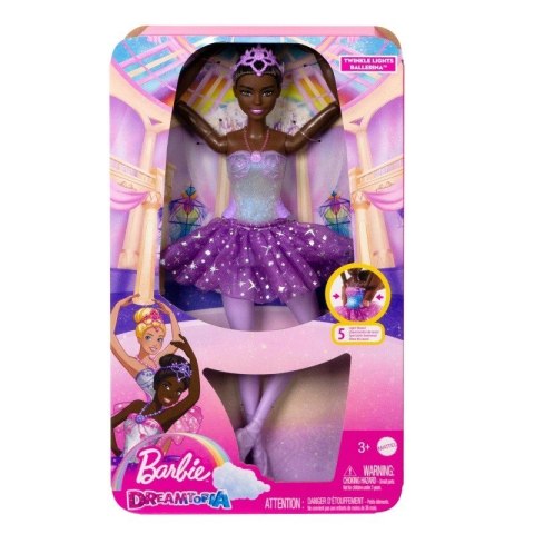 Lalka Barbie Dreamtopia Baletnica Magiczne światełka Brunetka Lalka Barbie Dreamtopia Baletnica Magiczne światełka Brunetka