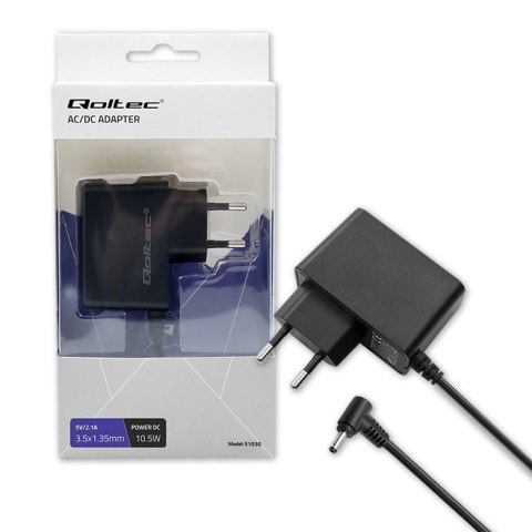 Zasilacz wtyczkowy 10.5W | 5V | 2.1A | 3.5x1.35 Zasilacz wtyczkowy 10.5W | 5V | 2.1A | 3.5x1.35