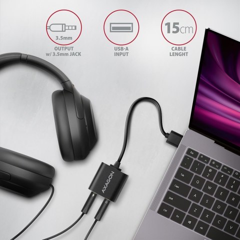 ADA-12 Zewnętrzna karta dzwiękowa USB 2.0 48kHz/16-bit stereo, metal, kabel USB-A 15 cm ADA-12 Zewnętrzna karta dzwiękowa USB 2.0 48kHz/16-bit stereo, metal, kabel USB-A 15 cm