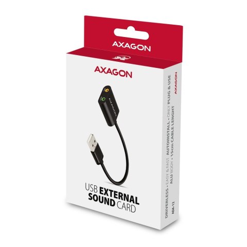 ADA-12 Zewnętrzna karta dzwiękowa USB 2.0 48kHz/16-bit stereo, metal, kabel USB-A 15 cm ADA-12 Zewnętrzna karta dzwiękowa USB 2.0 48kHz/16-bit stereo, metal, kabel USB-A 15 cm