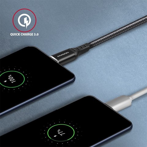 BUCM-AM20AB Kabel USB-C - USB-A, 2m, USB 2.0, 3A, ALU, oplot, Czarny BUCM-AM20AB Kabel USB-C - USB-A, 2m, USB 2.0, 3A, ALU, oplot, Czarny