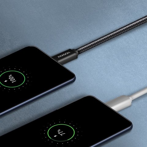 BUMM-AM10AB Kabel MicroUSB - USB-A, 1m, USB 2.0, 2.4A, ALU, oplot, Czarny BUMM-AM10AB Kabel MicroUSB - USB-A, 1m, USB 2.0, 2.4A, ALU, oplot, Czarny