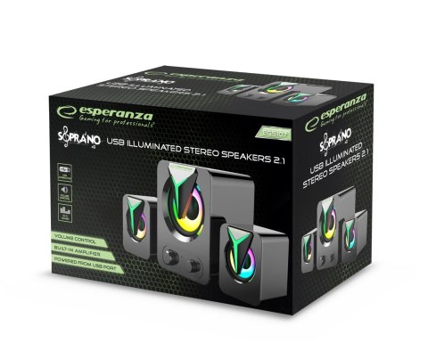 Głośniki 2.1 USB Rainbow Soprano