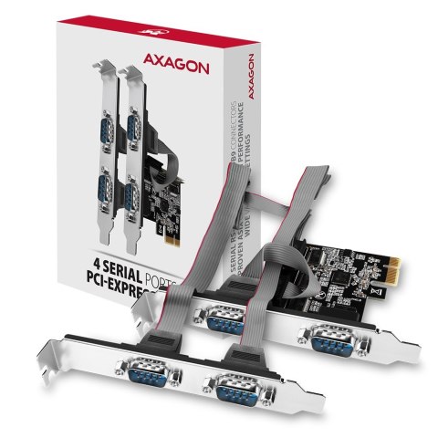 PCEA-S4N Kontroler PCIe 4x port szeregowy RS232 250 kbps, w zestawie SP & LP PCEA-S4N Kontroler PCIe 4x port szeregowy RS232 250 kbps, w zestawie SP & LP