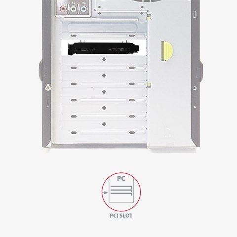 RHD-P25 Ramka metalowa do montażu 2x 2.5" HDD w pozycji 3.5" lub pozycji PCI Czarna
