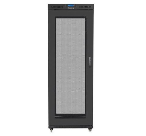 Szafa rack stojąca 19 cali 27U 800x1200 czarna drzwi perforowane LCD FLAT PACK Szafa rack stojąca 19 cali 27U 800x1200 czarna drzwi perforowane LCD FLAT PACK