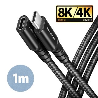 BUCM32-CF10AB Kabel przedłużacz Gen2 USB-C - USB-C, 1m, 5A, 20Gbps, PD 240W, oplot, czarny