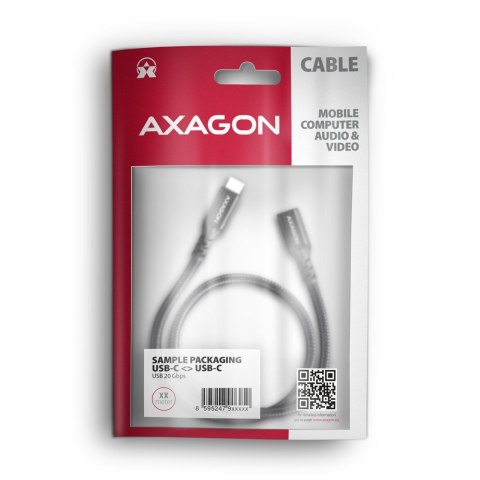 BUCM32-CF10AB Kabel przedłużacz Gen2 USB-C - USB-C, 1m, 5A, 20Gbps, PD 240W, oplot, czarny