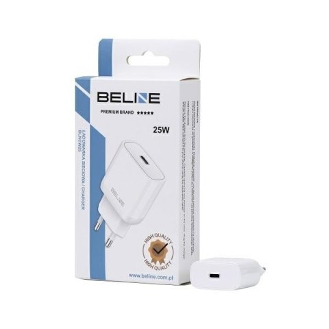Ładowarka sieciowa 25W GaN USB-C PD 3.0 bez kabla, biała Ładowarka sieciowa 25W GaN USB-C PD 3.0 bez kabla, biała