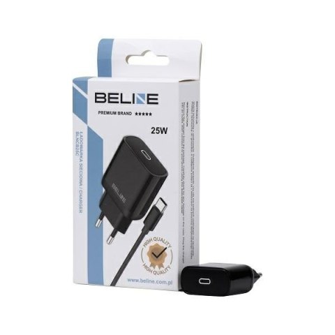 Ładowarka sieciowa 25W GaN USB-C + kabel USB-C, czarna Ładowarka sieciowa 25W GaN USB-C + kabel USB-C, czarna