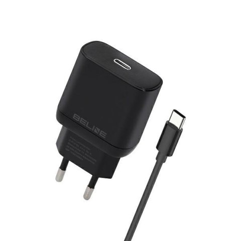 Ładowarka sieciowa 30W GaN USB-C + kabel USB-C, czarna Ładowarka sieciowa 30W GaN USB-C + kabel USB-C, czarna