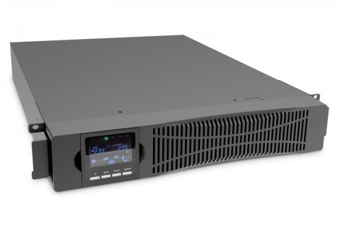Zasilacz awaryjny UPS Online Rack 19" LCD, 2000VA/2000W, 4x12V/9Ah, 8xC13, USB, RS232, RJ45 Zasilacz awaryjny UPS Online Rack 19" LCD, 2000VA/2000W, 4x12V/9Ah, 8xC13, USB, RS232, RJ45