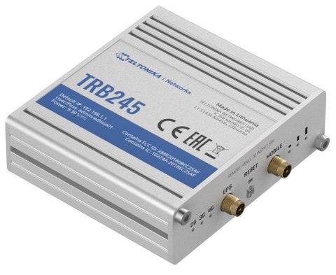Bramka LTE TRB245 (Cat 4), 3G, 2G, RS232/RS485, Ethernet Bramka LTE TRB245 (Cat 4), 3G, 2G, RS232/RS485, Ethernet