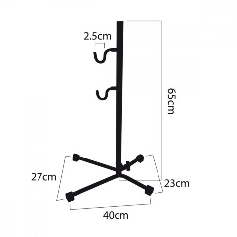 Rowerowy uchwyt serwisowy stal max. obciążenie 20kg pasuje do rowerów MTB z kołami do 27,5"MC-434
