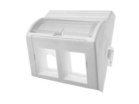 Adapter 45x45 2xRJ45 (wypukły kątowy) Adapter 45x45 2xRJ45 (wypukły kątowy)