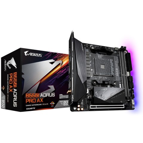 Płyta główna B550I AORUS PRO AX AM4 2DDR4 HDMI/DP mITX Płyta główna B550I AORUS PRO AX AM4 2DDR4 HDMI/DP mITX