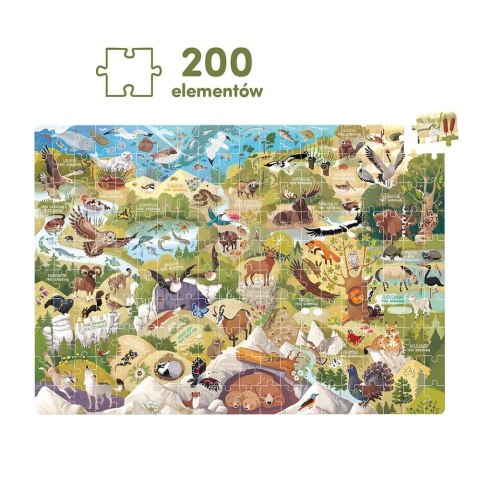 Puzzle Dzikie puzzle - Parki Narodowe 200 elementów Puzzle Dzikie puzzle - Parki Narodowe 200 elementów