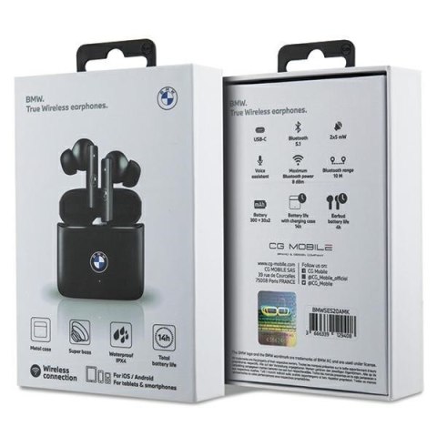 Słuchawki Bluetooth TWS BMWSES20AMK czarne Słuchawki Bluetooth TWS BMWSES20AMK czarne