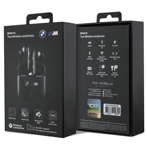 Słuchawki Bluetooth TWS BMWSES20MAMK czarne Słuchawki Bluetooth TWS BMWSES20MAMK czarne