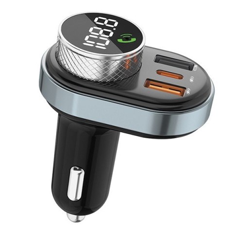 Zestaw głośnomówiący C-843 MP3 1xUSB+1xUSB-C z transmiterem Zestaw głośnomówiący C-843 MP3 1xUSB+1xUSB-C z transmiterem