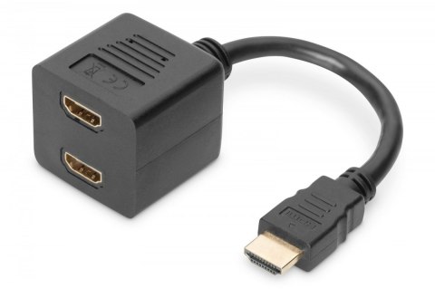 Kabel rozdzielacz/splitter HDMI HighSpeed 1080p 24Hz FHD Typ HDMI A/2xHDMI A M/Ż 0,2m Czarny Kabel rozdzielacz/splitter HDMI HighSpeed 1080p 24Hz FHD Typ HDMI A/2xHDMI A M/Ż 0,2m Czarny