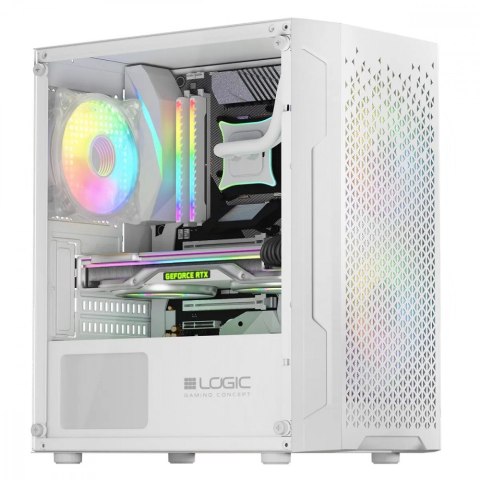 Obudowa Komputerowa Logic Aramis ARGB Mini USB 3.0 Biała