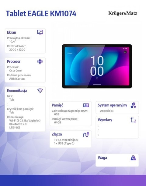 Tablet Eagle KM1074