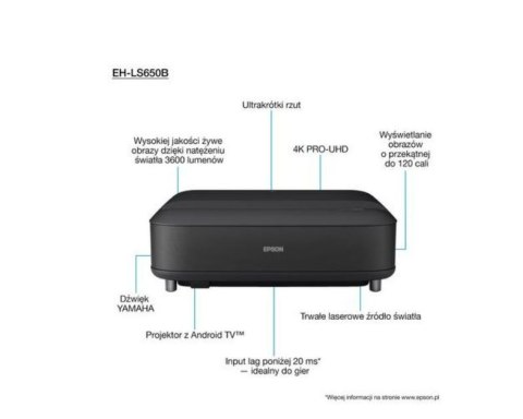 Projektor EH-LS650B 3LCD KD 4K UHD/3600L/2.5m:1/16:9