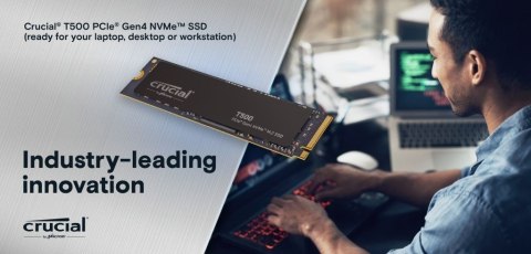 Dysk T500 1TB M.2 NVMe 2280 PCIe40 7300/6800 Radiator Dysk T500 1TB M.2 NVMe 2280 PCIe40 7300/6800 Radiator