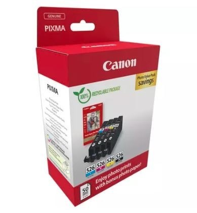 Multipack CLI-526 BK/C/M/Y Photo Value 4540B019 Multipack CLI-526 BK/C/M/Y Photo Value 4540B019