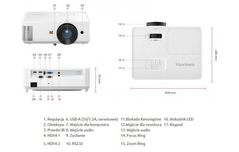 Projektor PA700S 4500 Ansi Lumens Projektor PA700S 4500 Ansi Lumens