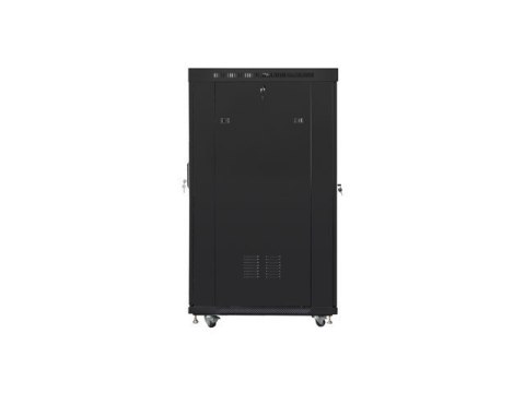 Szafa stojąca 19 cali 22U 800x1000 drzwi perforowane LCD (flat pack) V2 czarna Szafa stojąca 19 cali 22U 800x1000 drzwi perforowane LCD (flat pack) V2 czarna