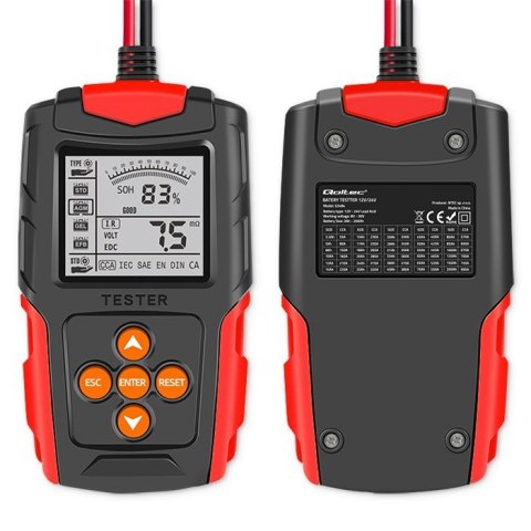Cyfrowy tester akumulatora z wyświetlaczem LCD | 12V | 24V | 3Ah-200Ah Cyfrowy tester akumulatora z wyświetlaczem LCD | 12V | 24V | 3Ah-200Ah