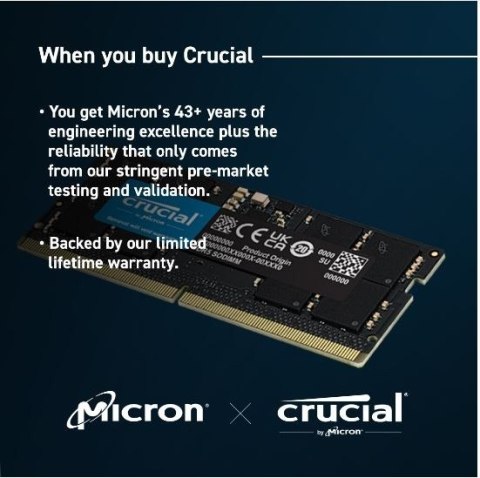 Pamięć do notebooka DDR5 SODIMM 96GB(2*48) /5600 CL46 (16Gbit) Pamięć do notebooka DDR5 SODIMM 96GB(2*48) /5600 CL46 (16Gbit)