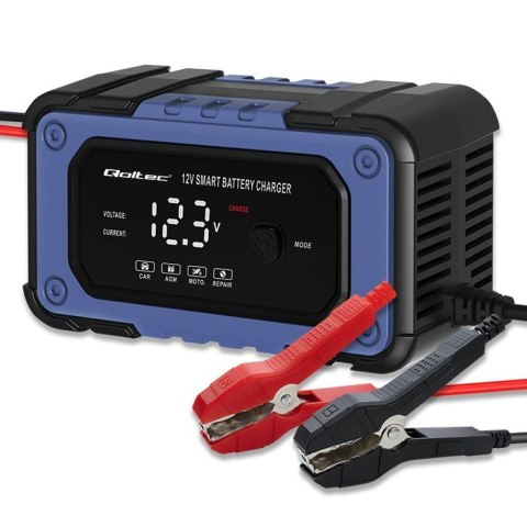 Prostownik do akumulatora z funkcją naprawy | inteligentna mikroprocesowa ładowarka | 12V | 6A | LED | 4 tryby Prostownik do akumulatora z funkcją naprawy | inteligentna mikroprocesowa ładowarka | 12V | 6A | LED | 4 tryby