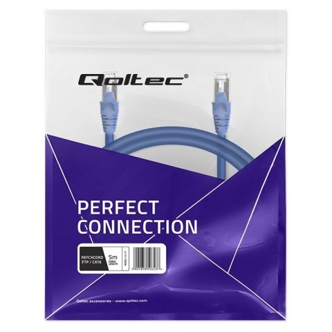 Kabel patchcord FTP | CAT6 | 2 x RJ-45 | 5m Kabel patchcord FTP | CAT6 | 2 x RJ-45 | 5m