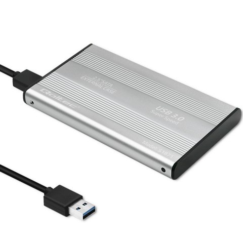 Obudowa | kieszeń do dysków HDD SSD 2.5" SATA3 | USB 3.0 | Srebrna Obudowa | kieszeń do dysków HDD SSD 2.5" SATA3 | USB 3.0 | Srebrna