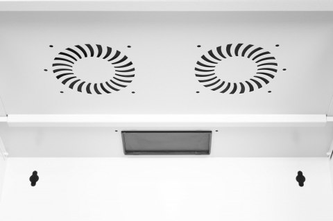 Szafa sieciowa wisząca 19" 12U, SOHO PRO 595 x 540 x 400 mm, nośność 60kg, drzwi szyba, niezłożona, Szara