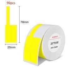 Etykiety termiczne Niimbot R25*78-90 Żółte Etykiety termiczne Niimbot R25*78-90 Żółte